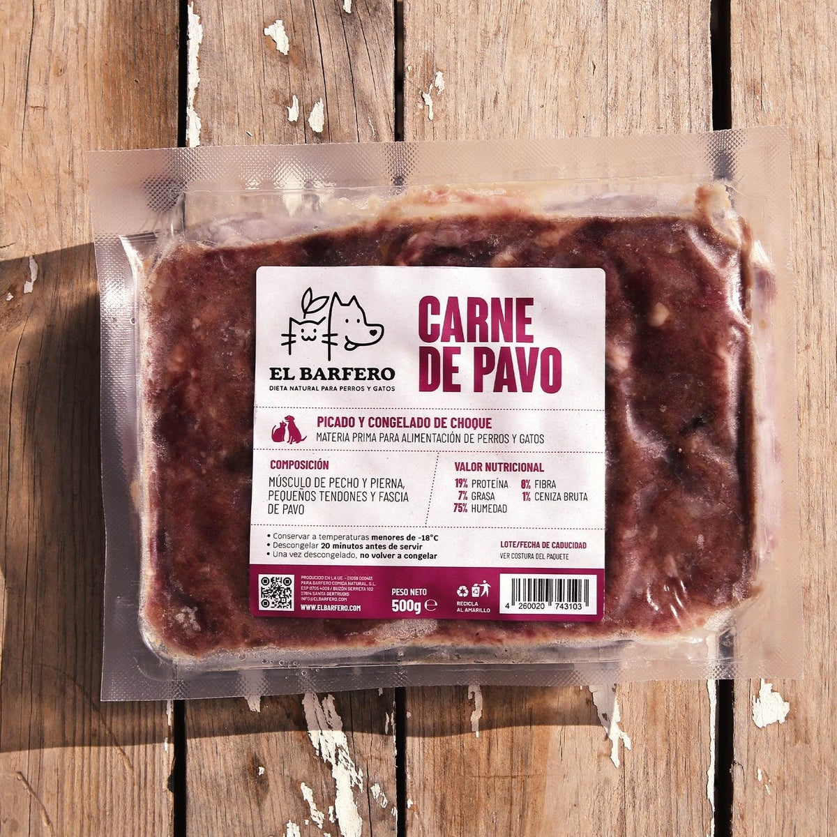 Carne de pavo - El Barfero