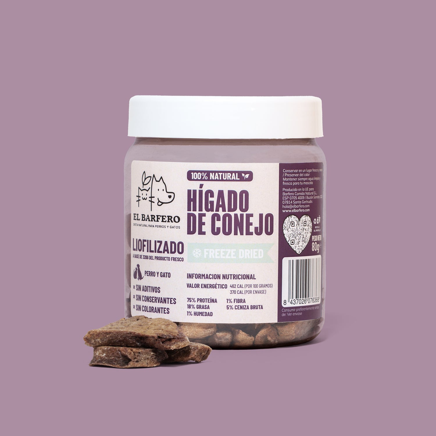 Hígado de conejo 80g